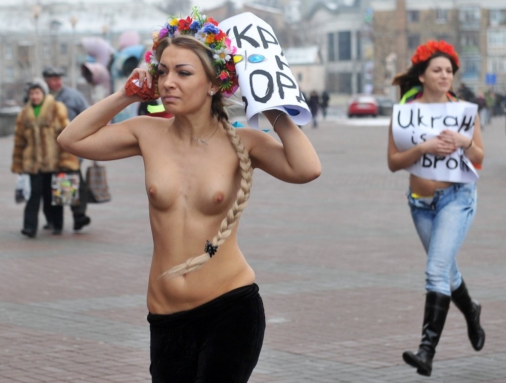Naked Protester